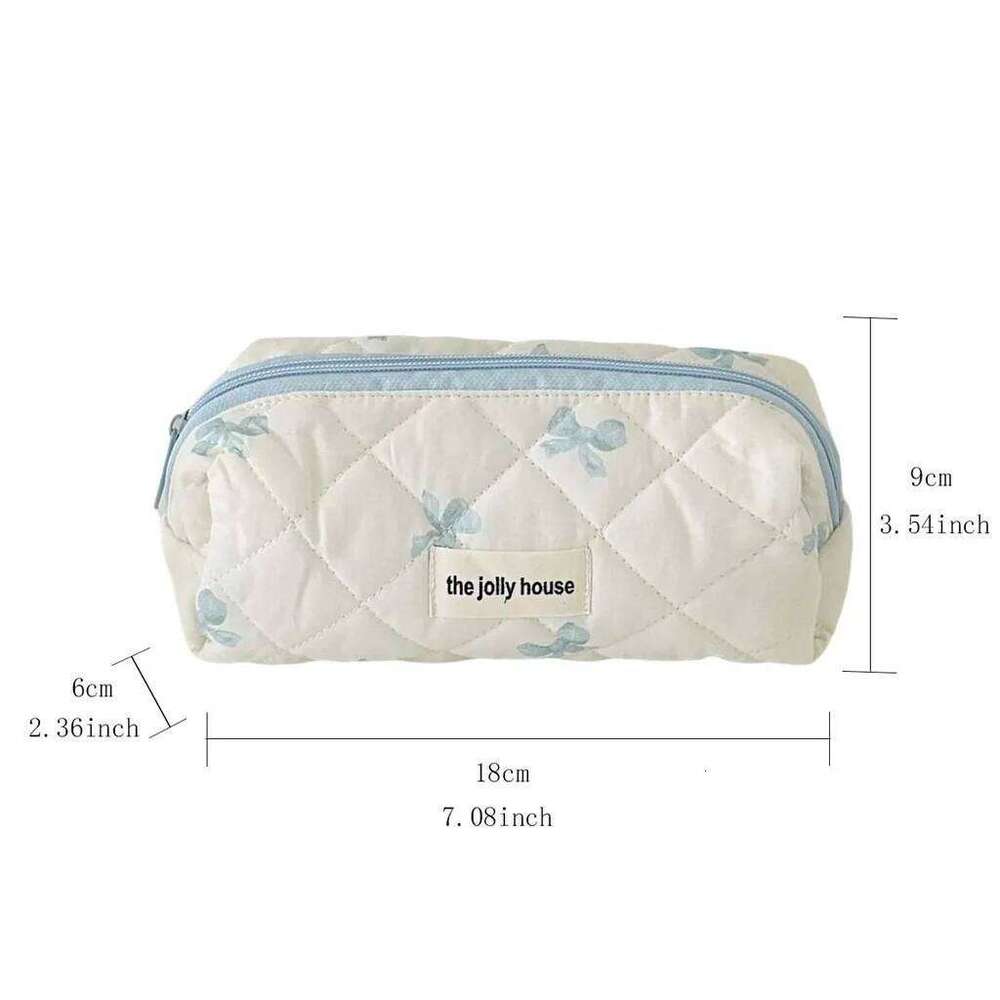Bow Makeup Large Capacity Portable Travel Toiletry Cosmetics Storage Bag for Girls Y260206