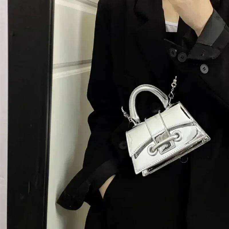 Pu Leather Vintage Women Silver Chic Crossbody Bag Luxury Designer Small Shoulder Bags Fashion Gold Mini Coin Purse Cute Handbag Y260205