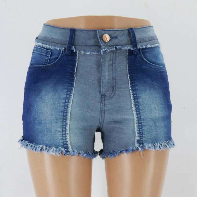 Tassel Trim Trendy Female Clothing Jeans Short Pants for Woman To Wear Women's Shorts Denim jeans mujer C260206