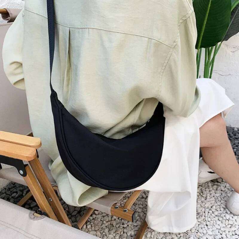 Upgraded Version Crossbody New Trendy Dumpling Lightweight Small Body Underarm Single Shoulder Canvas Bag XJ260129