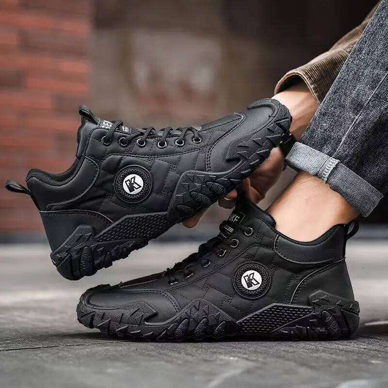 Spring and Autumn Driving Business Large Size Hiking Comfortable Work Non-Slip Wear-Resistant Casual Korean Style Trendy Outdoor Men's Shoes