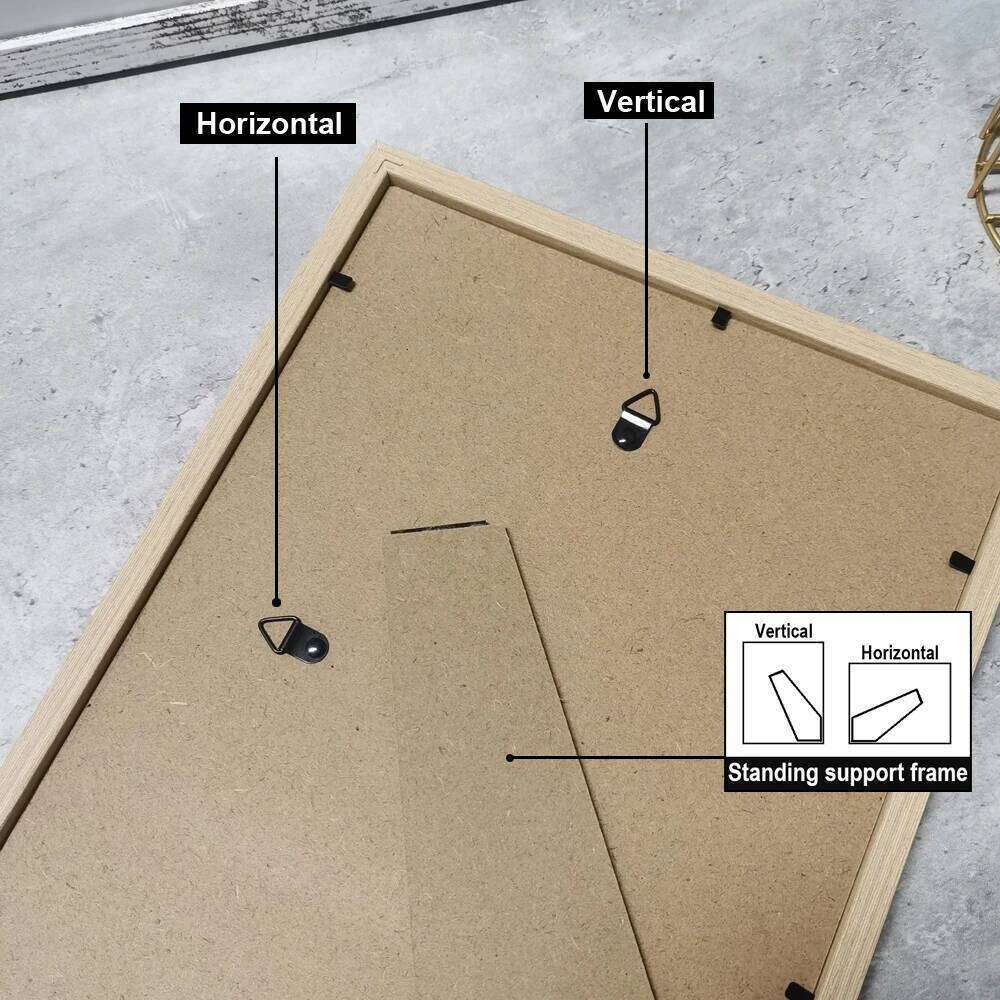 5Pcs Wooden Photo Frames Picture Wall 10X15 15X20 20X25 A4 Frame Stand For Pictures Certificate Commemorative Gift S260205