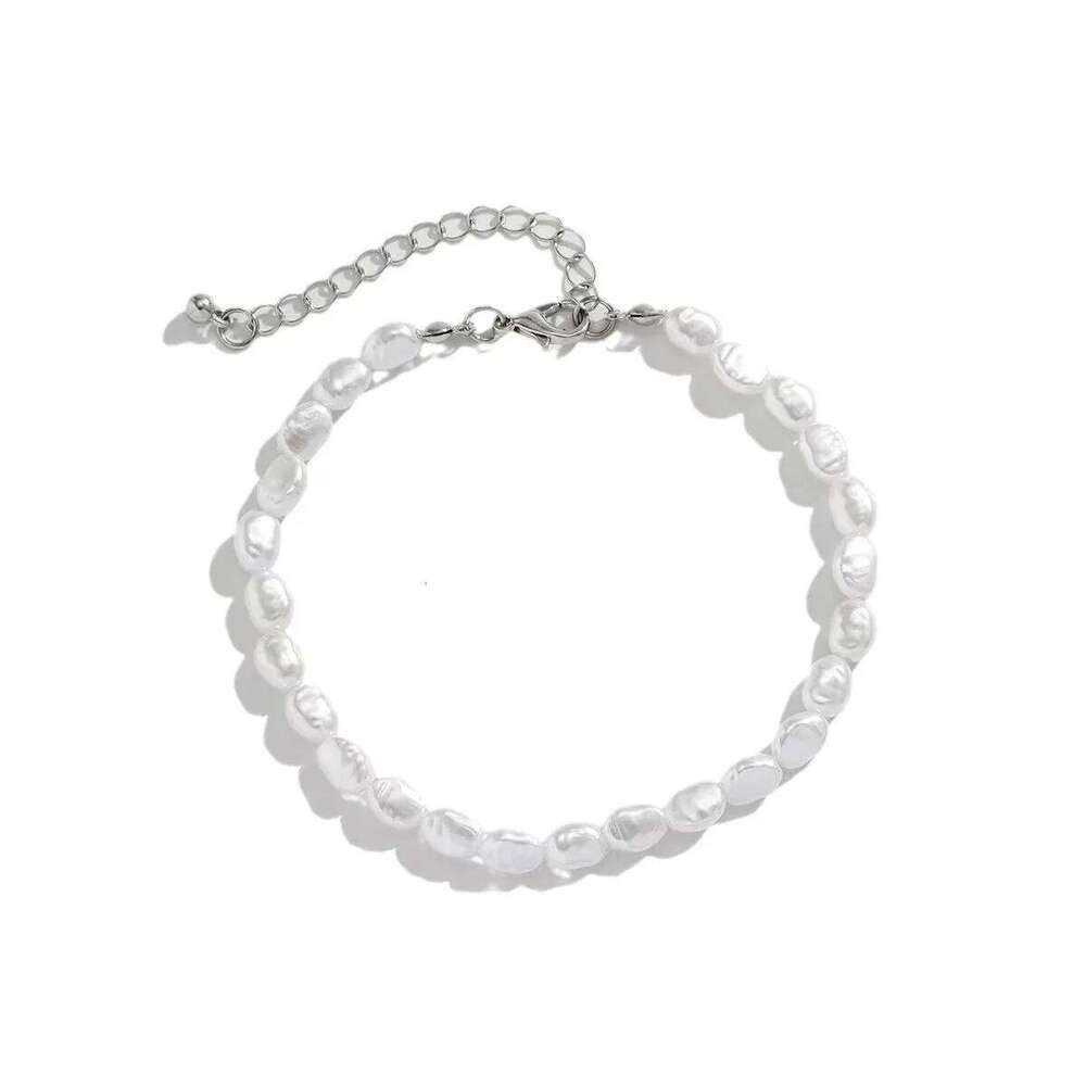 Simple Baroque Imitation Pearl Acrylic Beaded Women's Fashion Jewelry Trend Accessories Bracelet for Men Women 26H0206