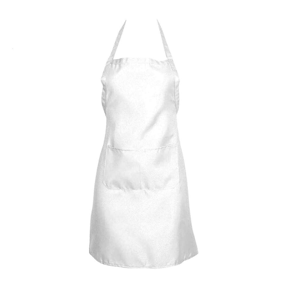 Adjustable Neckband Waistline Solid Apron Convenient Front Pocket Foldable Soft Wear-resistant Overalls For Home Kitchen Garden S260205