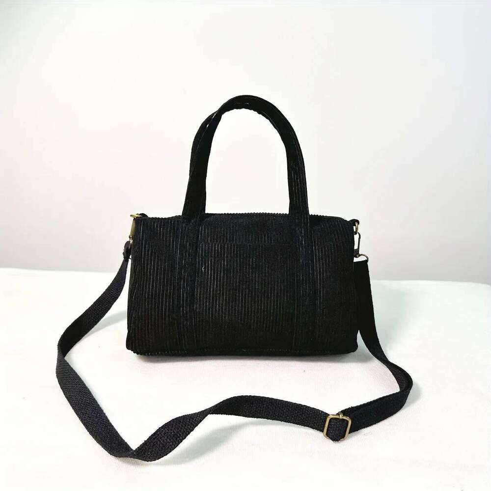 Small Corduroy Mini Girls Purses and Handbag Cute Shopper Gift with Zipper Wallet Crossbody Tote Bags for Women Shoulder Bag XJ260129