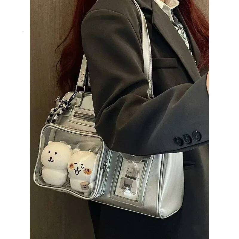 New Niche Design Girl's Sweet Cool Ulzzang Ita Daily Commuting Shoulder Women's Comic Exhibition Crossbody Bag Y260205