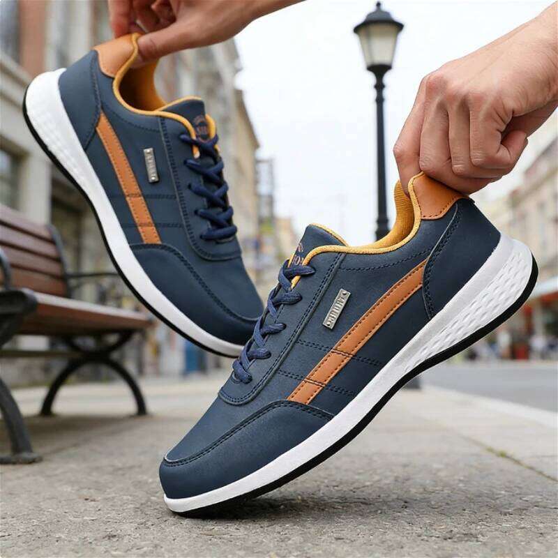 Shoes for Lace Up Footwear Vulcanized Men Casual Sneaker Fashionable Lightweight Anti Slip Comfortable Man Shoe Tennis Masculino