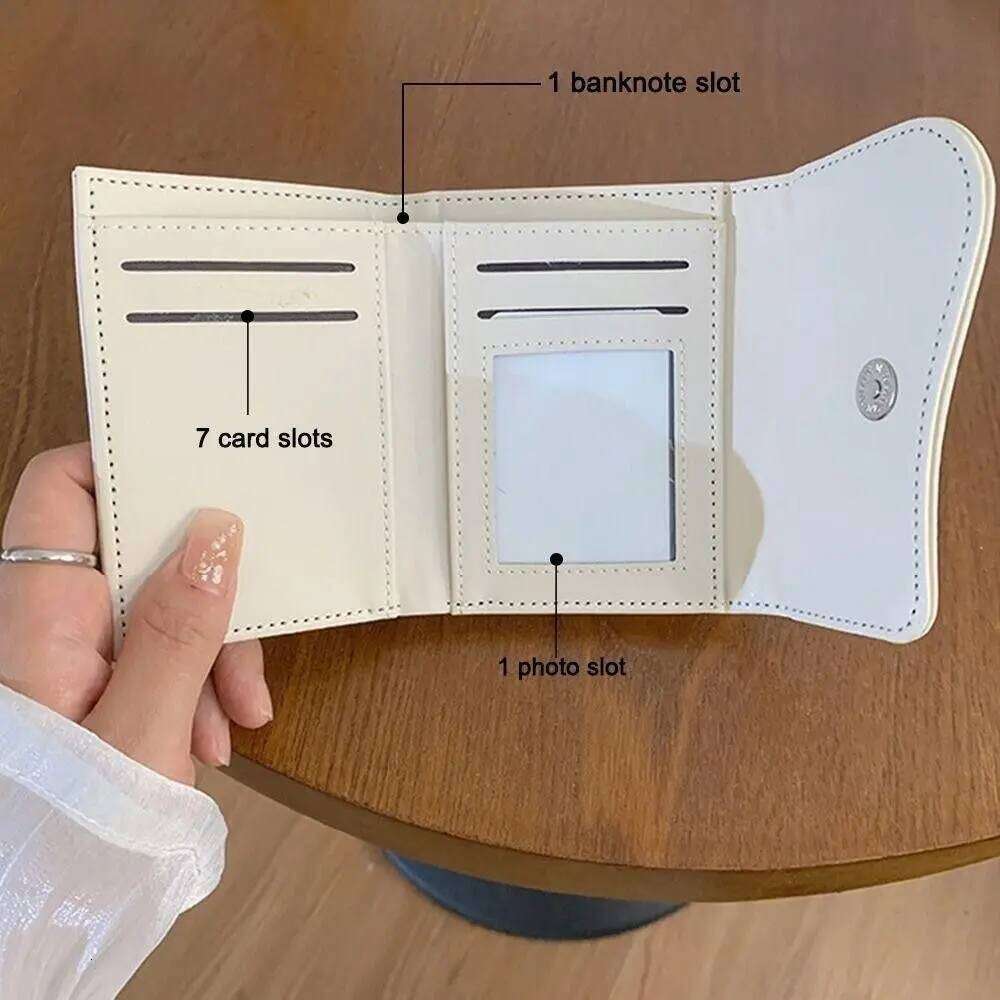 Simple Korean Style Women's Wallet Short Clutch PU Purse Multi-function Cloth Card Bag Women Y260206