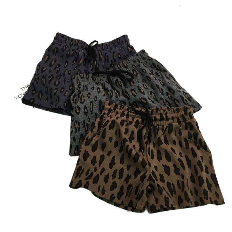High Waist Loose Fit Leopard Print Casual Women's Outerwear Summer Fashion plus Size Wide Leg Pants Polyester Fiber XJ260206