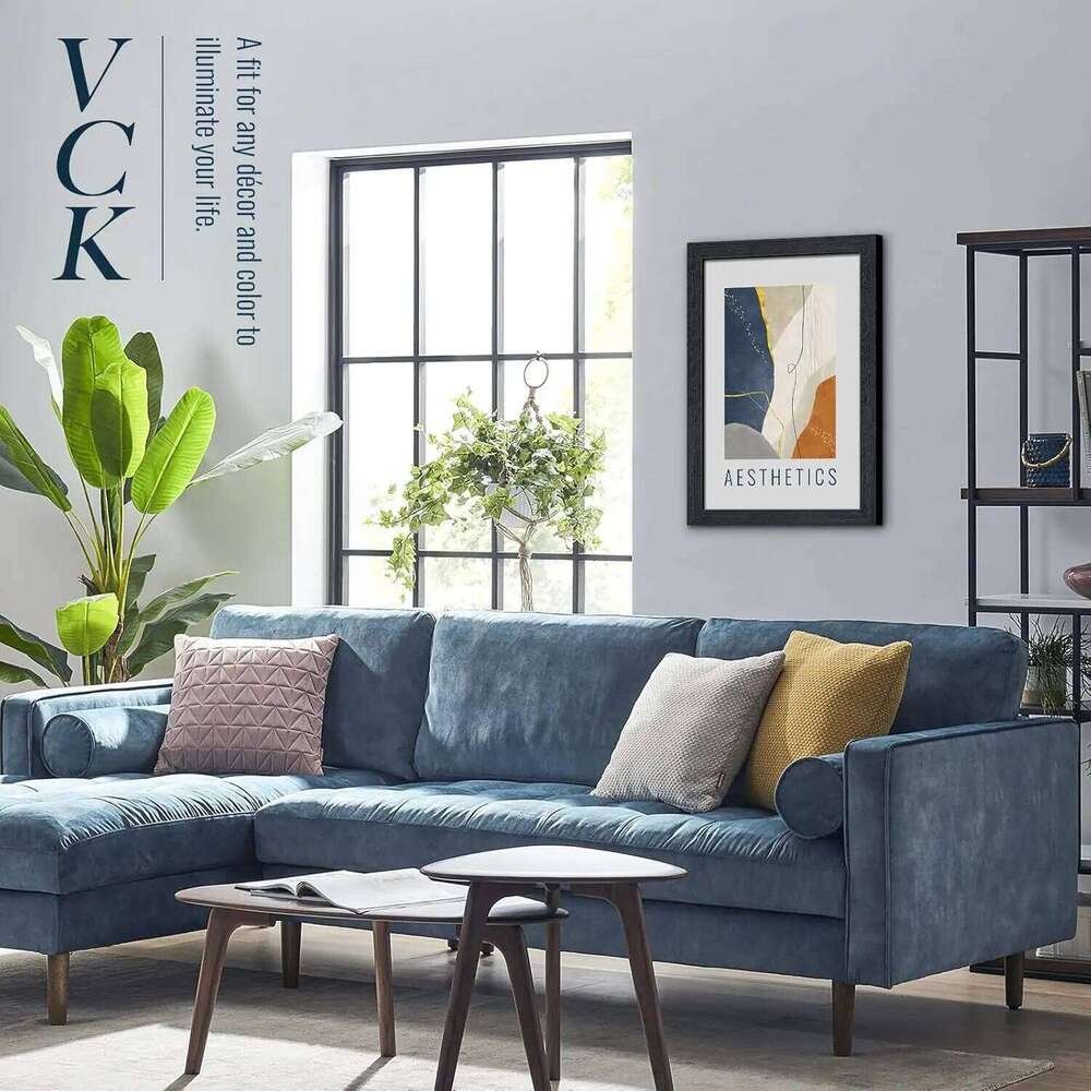 12x18 Black Oak Poster 3-Pack, Natural Grain Solid Wood Picture Frame for Wall Gallery Display S260205