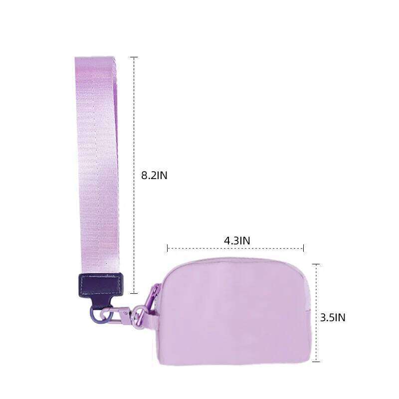 Outdoor Sports Fitness Portable Wrist Nylon Card Mini Wallet Storage Bag Small Handbag Y260206