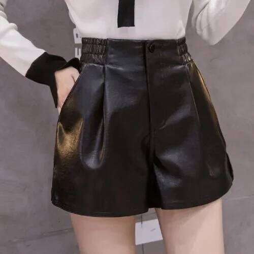 2023 Casual A-line Leather Leg Clothing Women Pants Summer Shorts XJ260206