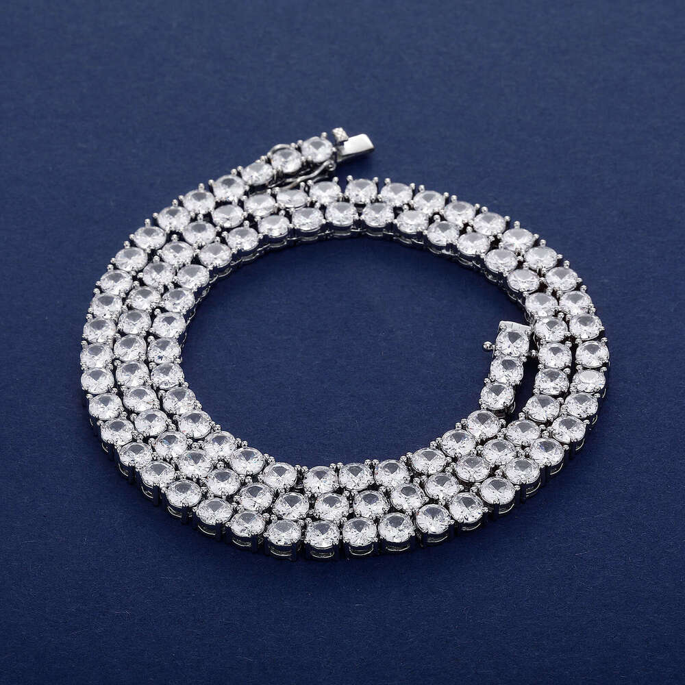 Zircon Tennis Chain Men's Necklace Designer Niche Hip-Hop Style Jewelry Women's Fashion Gift