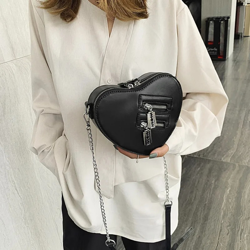 Heart Tote Bag For Women Stone Pattern PU Leather Crossbody Bags Female Small Shoulder Bags Cute Purse Handbags 260129