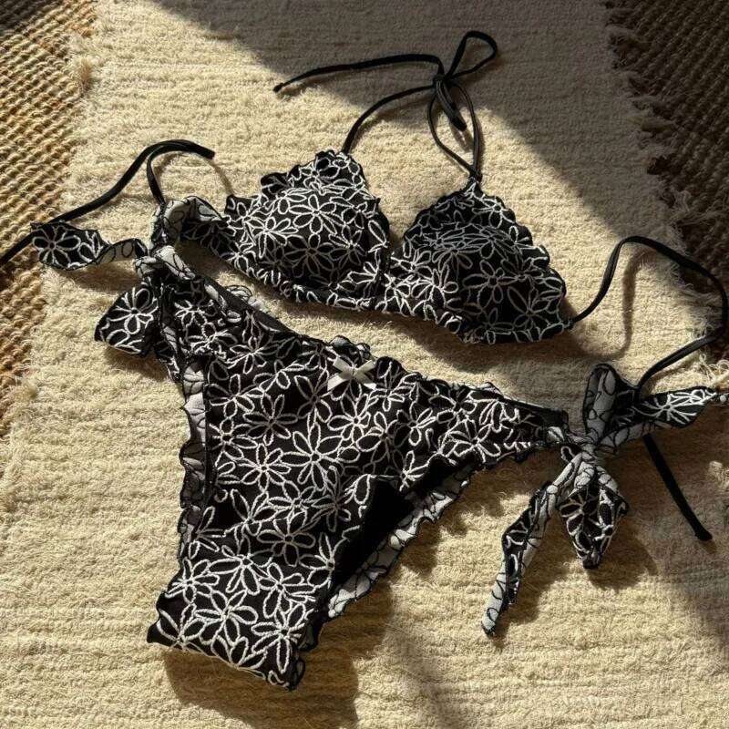 Lace Sexy Bikinis 2026 Women's Swimwear Female Swimsuit For Swim Wear Bathing Suits Brazilian Bikini Set Beachwear Pool Bather XJ260206