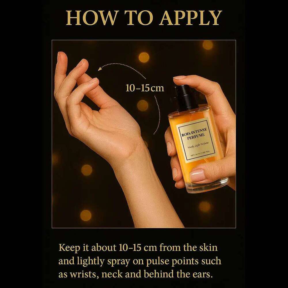 Bois Intense Perfume 50 ML Eau de Parfum for Men with Woody Notes of Iris Frankincense & Honey Luxury Long Lasting Fragrance H260206