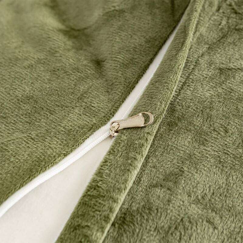 3-Piece Faux Fur Velvet Set - Soft, Warm, Plush Bedding with Solid Color Design, 1 Duvet Cover and 1/2 Pillowcase, W XJ260206