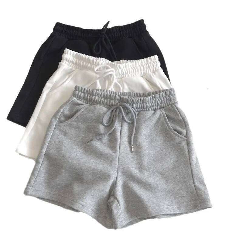 Minimally Designed Short Casual Shorts for Women in Summer, Grey Versatile, Outerwear Sports Women's Hot Pants Trend C260206