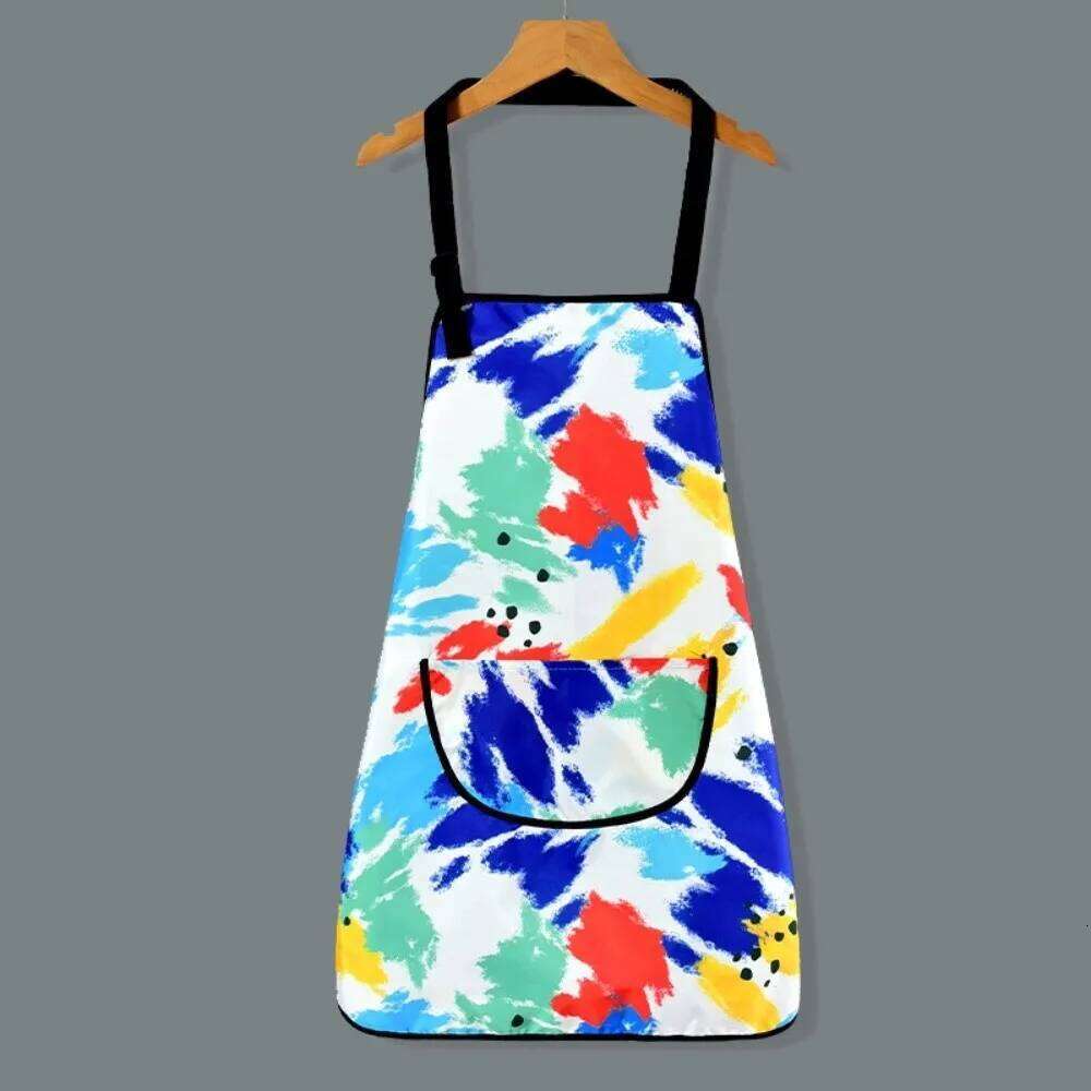 New Waterproof Sleeveless Oil-proof Painting Apron Art Craft Adjustable Cook Bib S260205