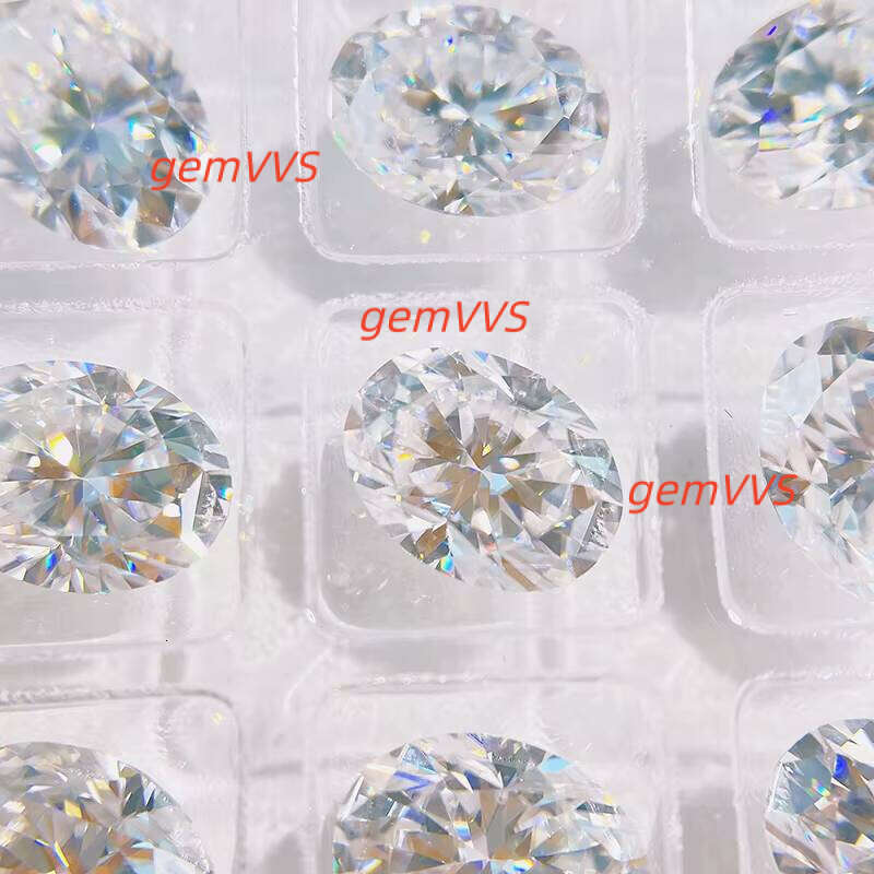 Wholesale High Quality Oval Cut Loose Moissanite Stone D Color Vvs1 Clarity