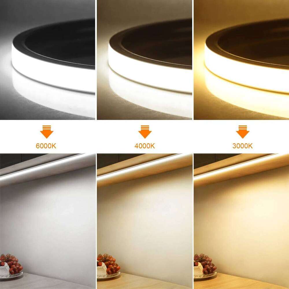 Ultra Bright 24V COB Light LED Strip with PIR Motion Sensor Switch 320leds/m Waterproof Neon Tape Lamp 3000K 4000K 6000K Z260206