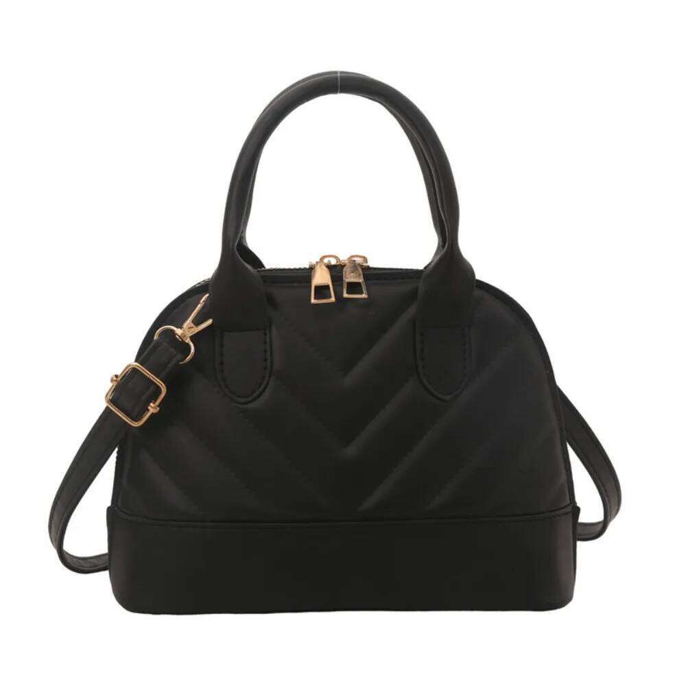 Popular Shell Bag Trendy Striped Two Piece Set Casual Shoulder Crossbody Purse Sophisticated Lady Look XJ260129