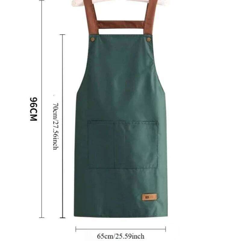 Waterproof Oil Kitchen Apron Adult Cooking Work Clothes Household Fashion Dirt Resistant Accessories S260205