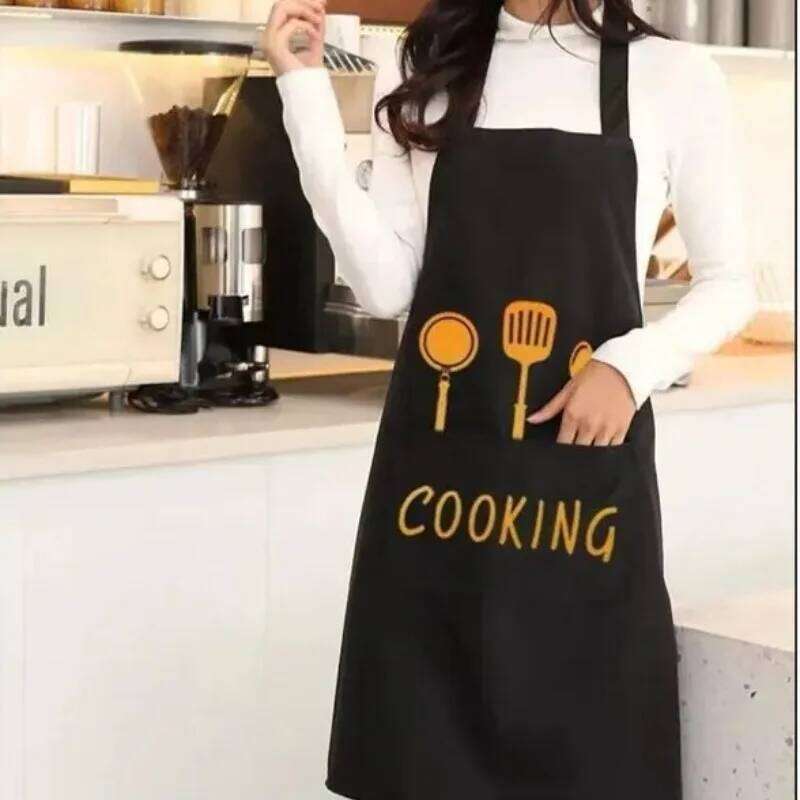 Household Cooking Men Women Oil-Proof Waterproof Adult Waist Fashion Coffee Overalls Apron Kitchen Accessories S260205 afc