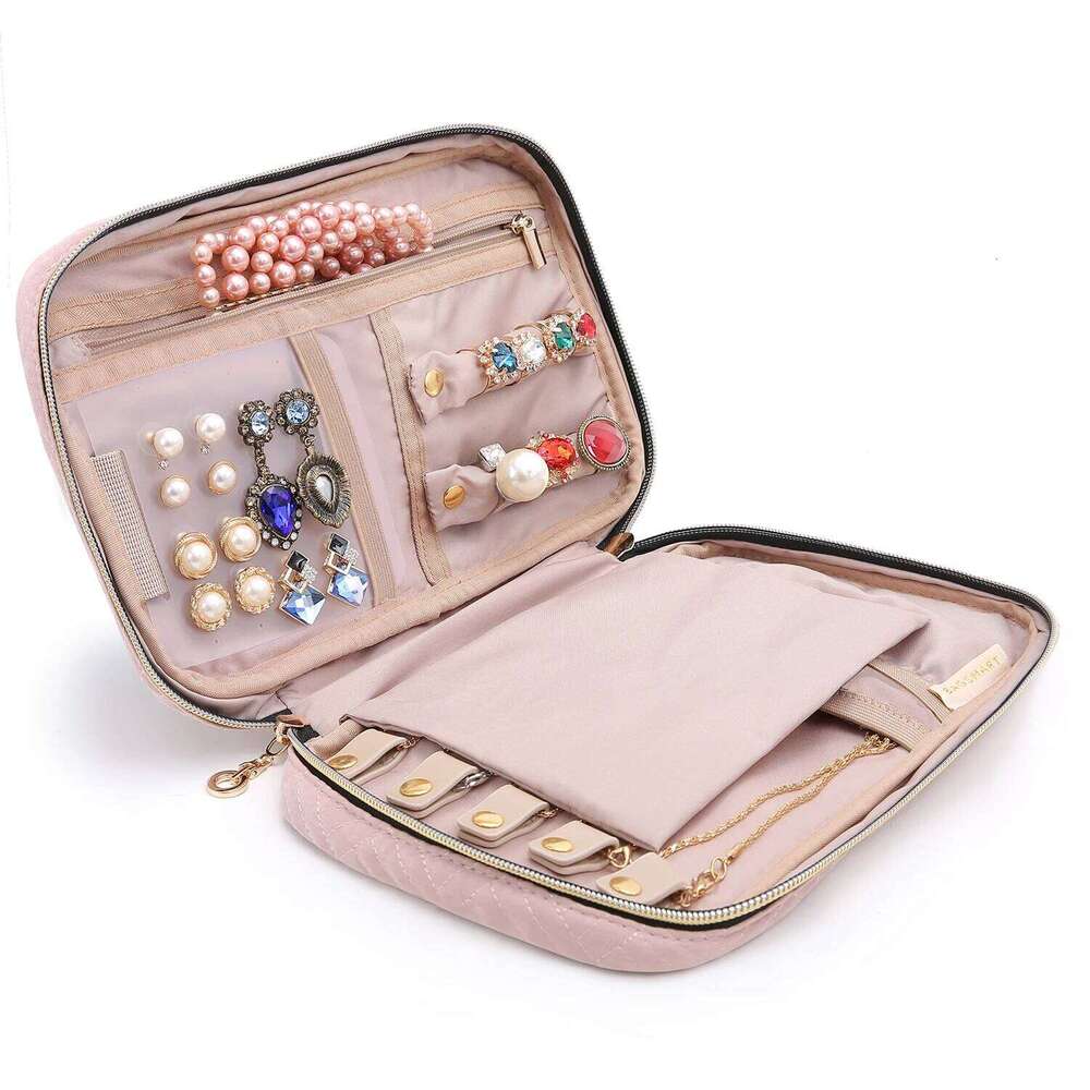 BAGSMART Organizer Case Women Waterproof Travel Jewelry Storage Bag for Necklace Earrings Rings Bracelet Holder Y260206
