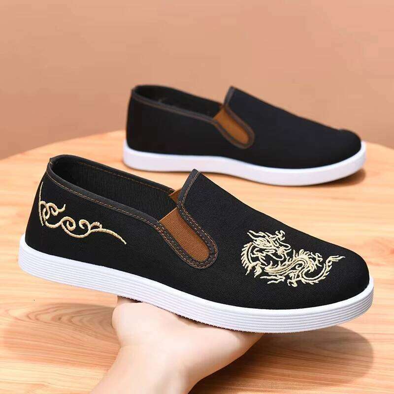 Comfortable And Lightweight Fashion Embroidery Canvas Casual Shoes Men'S Summer Sneakers Free Shiping Shoe