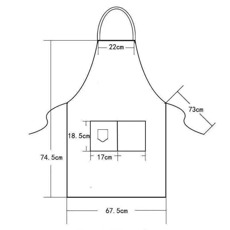 New Fashion Kitchen Aprons Woman Men Chef Work Apron for Grill Restaurant Bar Shop Cafes Beauty Nails Studios Uniform S260205