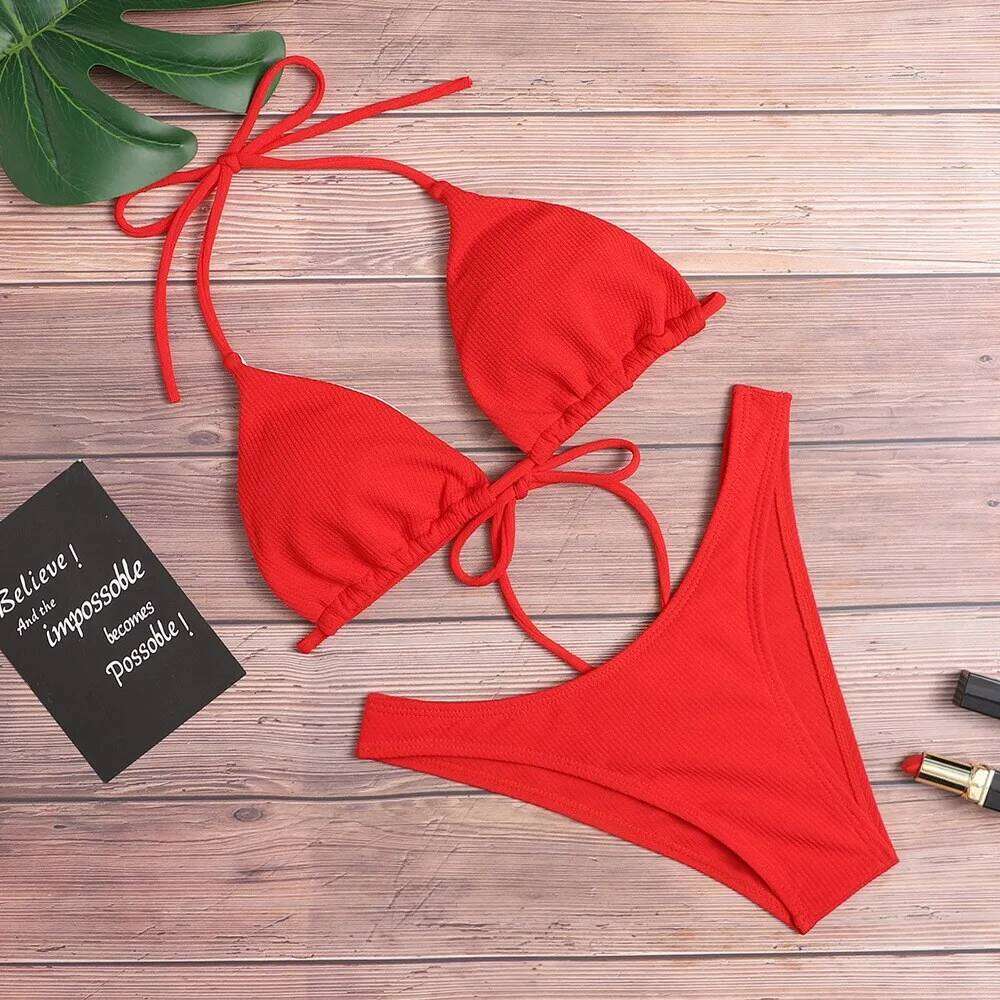 2023 bikini Sexy Bikini Push Up Swimwear Swimming Beach Suit Women's XJ260206
