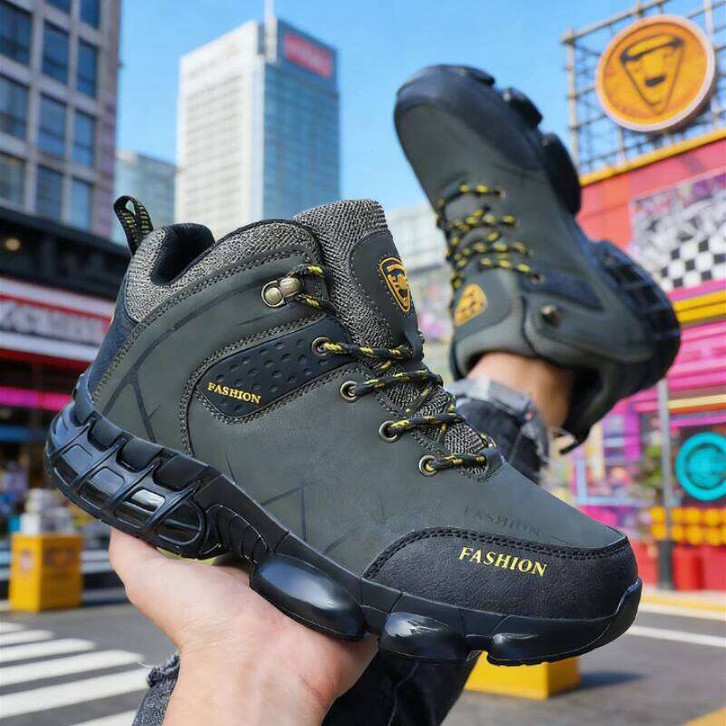 Outdoor Hiking Boot Lace Up Anti Slip Sports Leisure Off-road Running Men's Trekking Shoes Walking Male Sneakers New