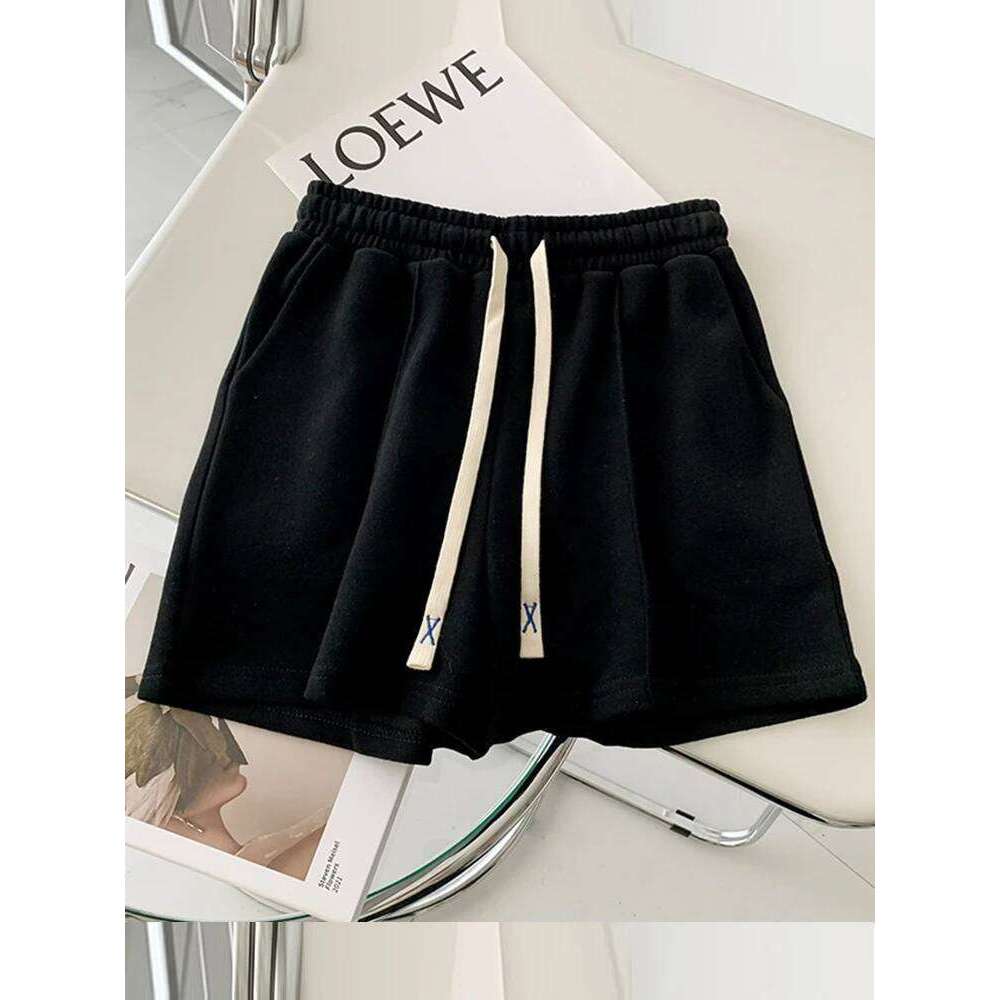 AOSSVIAO 2025 Summer Shorts Women Elasticity Lovely Girls Korean Style Sweet Students Harajuku Simple Pure Gray Trousers Female XJ260206