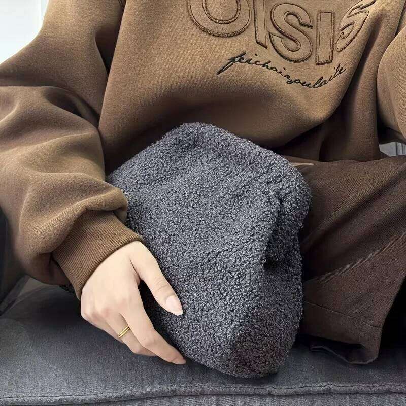 Autumn and Winter Teddy Fleece Bag for Women, Portable Travel Cosmetic Organizer, Super Popular Makeup Artist Case, Fashi Y260206