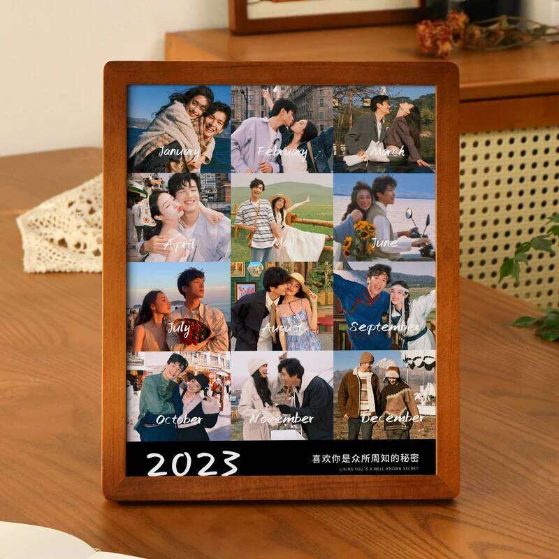 Personalized wooden frames, custom photo frame ornaments, simple holiday gifts indoors, commemorate precious memories S260205