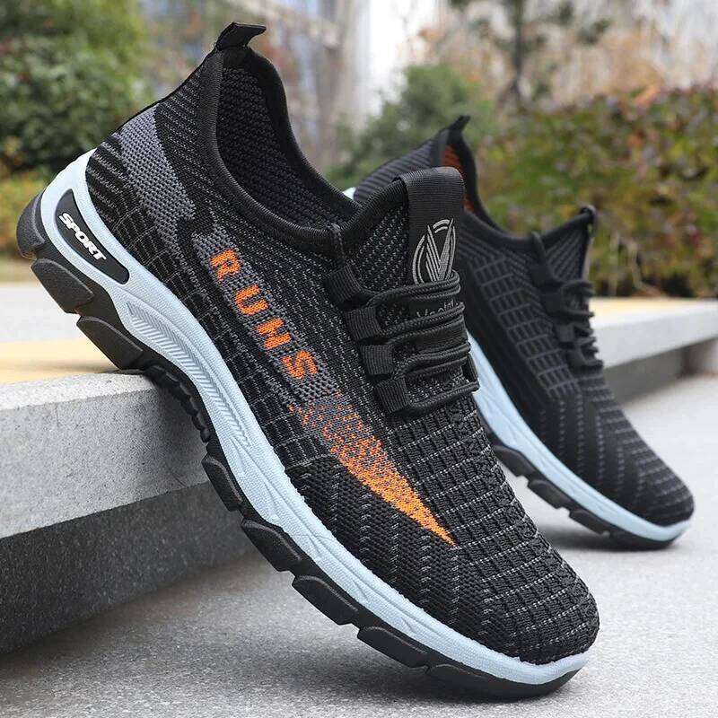 2025 Spring Men's Loose Sports Breathable Mesh Lightweight Outdoor Anti slip Wear resistant Casual Shoes