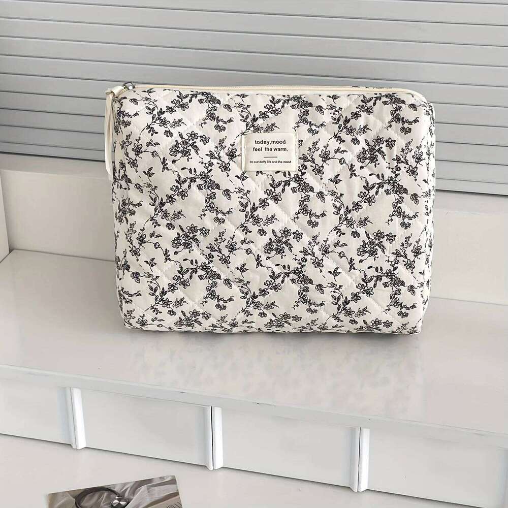 4pcs Floral Makeup Bag Set - Large Capacity Pouch with Zipper Easy to Clean Travel Toiletry Organizer Y260206