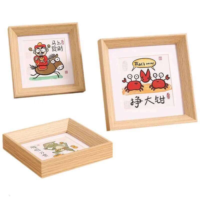 4/5/6 Inches Wooden Frame for Tabletop Display Wedding Baby Family Portraits Picture Frames Wall Photo Desktop Decor S260205
