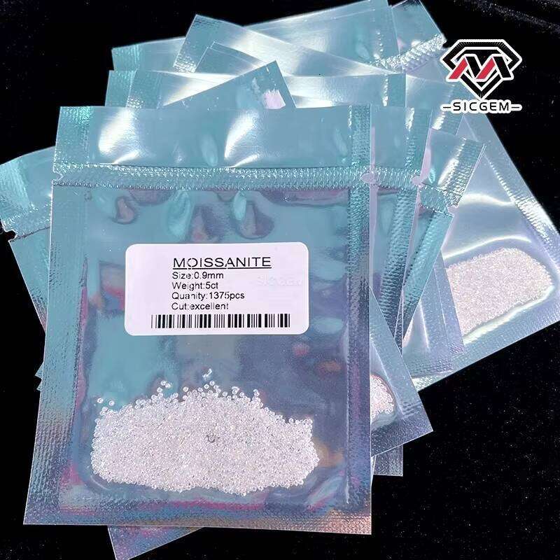 SICGEM White D Vvs1 Gra-Passed Small Size Melee Loose Moissanite