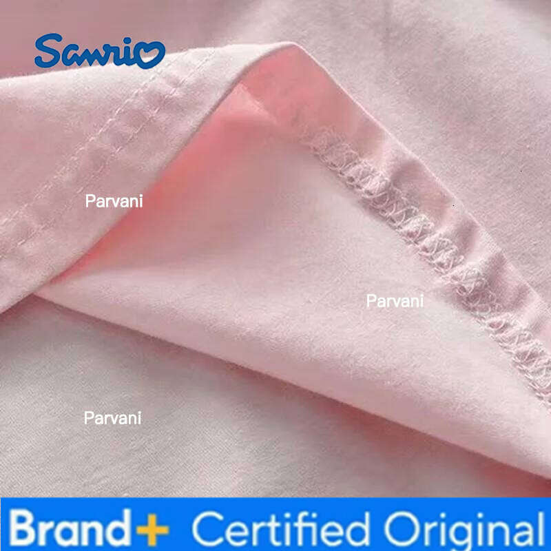 Sanrio Summer Baby Girls Solid Cotton Dress Kid Children Hello Kitty Printed Short Sleeve Clothes Cartoon Cute Princess Dresses H260206 - view 5