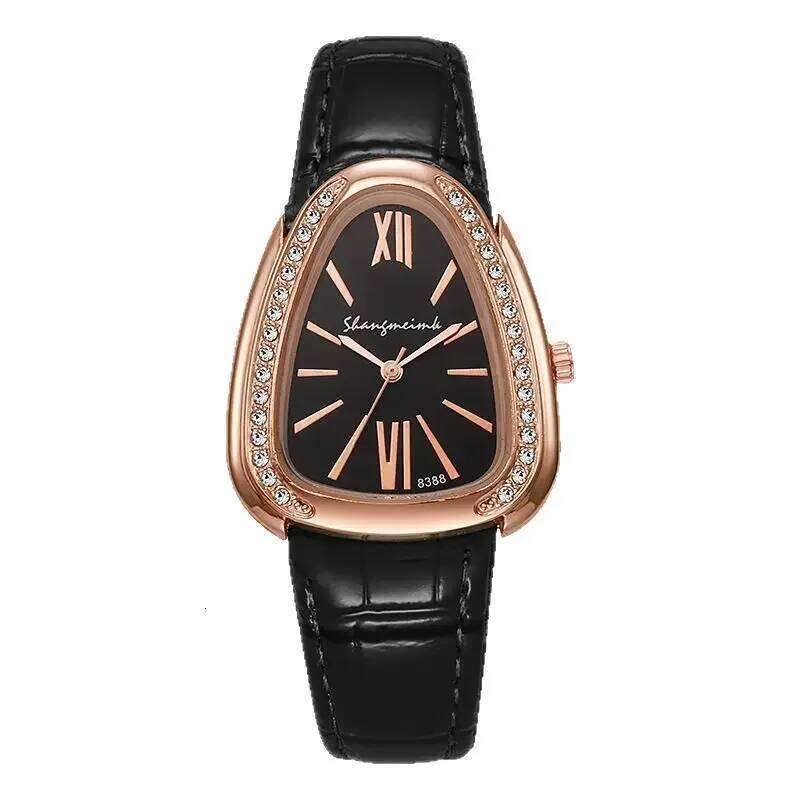 Fashion Snake Shape Dial Women Watches Casual Leather Strap Ladies Quartz Wristwatch Clock Gift Reloj MujerWithout Box Z260206