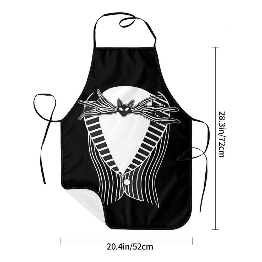 Nightmare Before Christmas Skull Funny Apron Jack Skellington Anime Adult Kitchen Chef Bib Tablier Cuisine Cooking Baking S260205