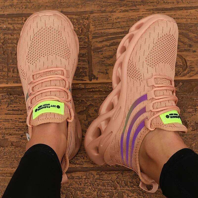 2025 Summer New Lightweight Mesh Breathable Running Shock-absorbing Soft Sole Fitness Women's Shoes