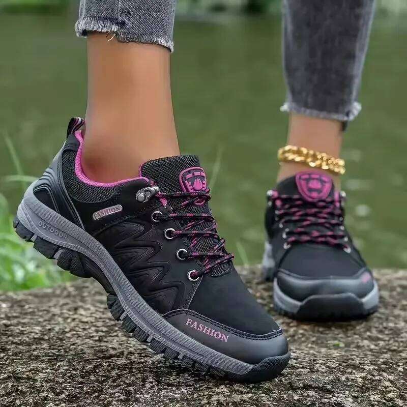 Women's Comfortable Thick Soled Especially Mesh Anti Slip Durable Walking Shoes Outdoor Activities Hiking Travel Sneakers