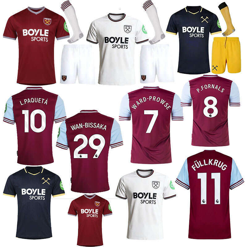 2025 2026 L. PAQUETA ALVAREZ kits AGUERD BOWEN football shirts 25 26 WESTHam Kit FULLKRUG WHU soccer jerseys ANTONIO soccer jersey jerseys footbal football jersey