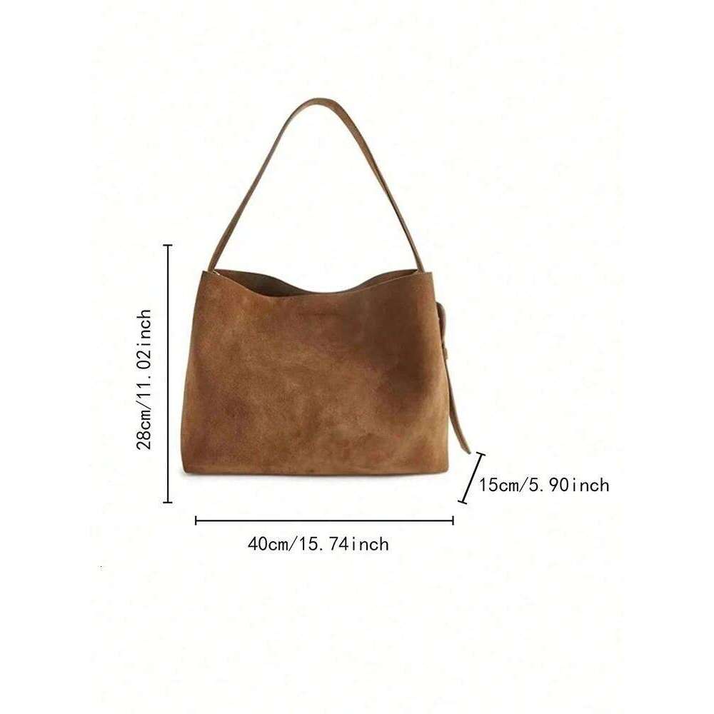 2025 New Retro Brown Large Capacity Shoulder Underarm Bag, Crossbody Fashion and Leisure Daily Commuter Women's Bag Y260205