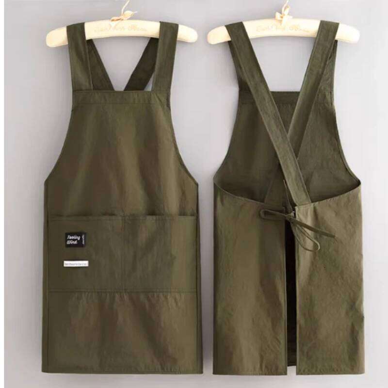 New Korean Household Kitchen Adult Waist Apron Waterproof Oil Resistant Cooking Chef Workwear for Catering Waiter Work Clothes S260205 ade