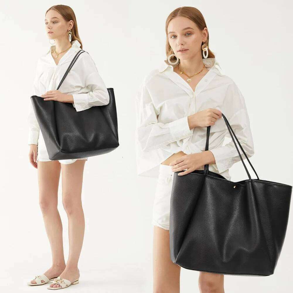 The Large Ladies' Tote Plant Leather Casual Handbag Is A Perfect Single-shoulder Bag for Weekend Shopping and Travel Y260205