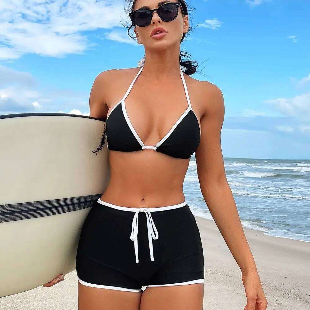 New Women's Bikini Fashion Design Trendy Style Two-Piece Set Sexy Swimwear Beach Wear Z260206